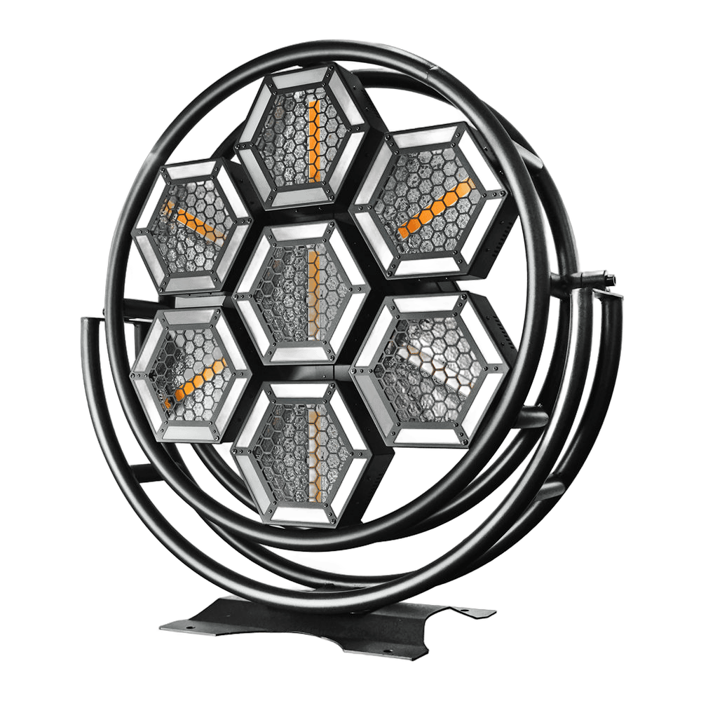 Alquiler de Luz LED Hexagonal 7 Celdas para eventos en Barcelona - Kronos Rent Audio